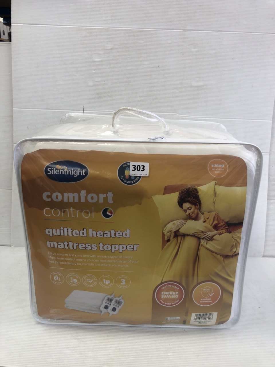 John Pye Auctions SILENT NIGHT QUILTED HEATED SUPER KING MATTRESS TOPPER