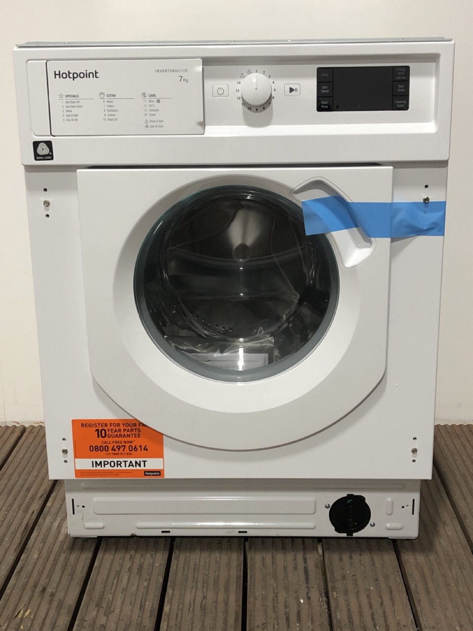 John Pye Auctions HOTPOINT BIWMHG71483 INTEGRATED WASHING MACHINE