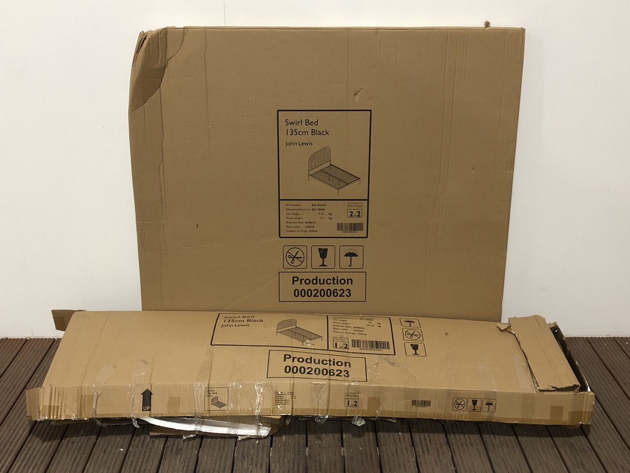 John Pye Auctions JOHN LEWIS ANYDAY SWIRL METAL BED FRAME, DOUBLE