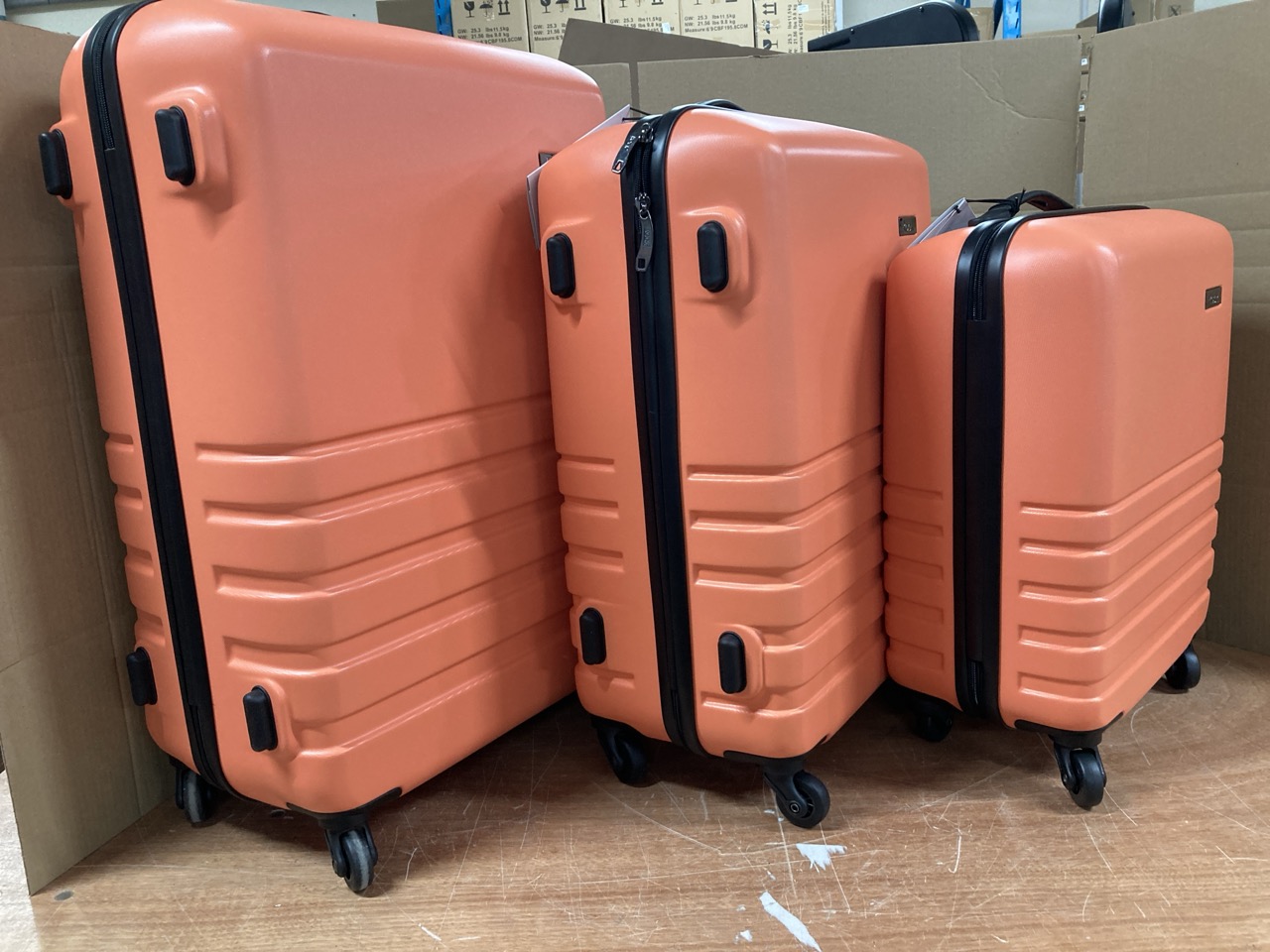 John Pye Auctions SET OF 3 ROCK SUITCASES (COLLECTION OR OPTIONAL