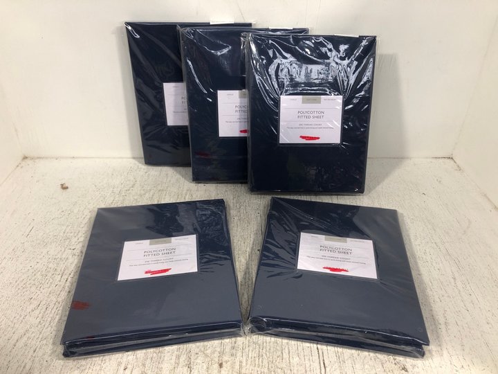 John Pye Auctions JOHN LEWIS & PARTNERS 5 X POLYCOTTON SINGLE FITTED