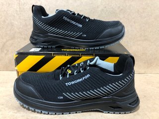 3 X TO WORK FOR X - 101 STEEL TOE PROTECTIVE TRAINERS IN BLACK SIZE: 7: LOCATION - B11