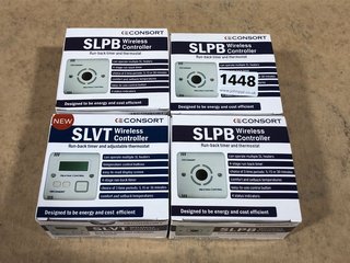 4 X CONSORT SLPB WIRELESS CONTROLLERS: LOCATION - B12