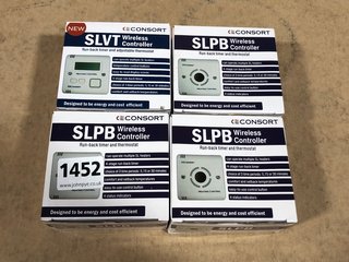 4 X CONSORT SLPB WIRELESS CONTROLLERS: LOCATION - B12