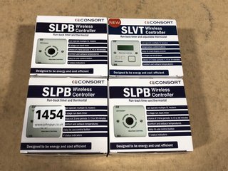 4 X CONSORT SLPB WIRELESS CONTROLLERS: LOCATION - B12