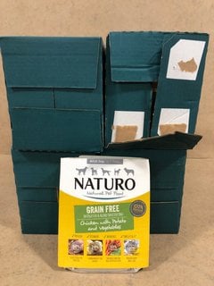 4 X BOXES OF ASSORTED NATURO WET PET FOOD POUCHES BB: 09/25: LOCATION - B12