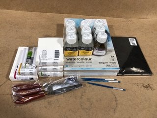 QTY OF ASSORTED WINSOR & NEWTON PAINTING ITEMS TO INCLUDE WATERCOLOUR A4 PADS: LOCATION - B12