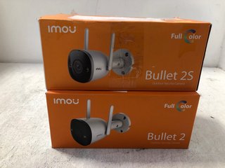 2 X IMOU BULLET 2S OUTDOOR SECURITY CAMERAS: LOCATION - B17