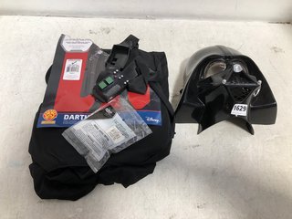 CHILDRENS DARTH VADER FANCY DRESS COSTUME TO INCLUDE DARTH VADER MASK: LOCATION - A18