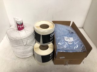 QTY OF ASSORTED ITEMS TO INCLUDE 3 X ASSORTED SIZED GROUT TAPE ROLLS: LOCATION - A18
