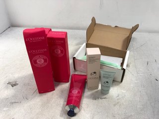 4 X ASSORTED BEAUTY ITEMS TO INCLUDE 3 X L'OCCITANE WONDERFUL ROSE HAND CREAMS 150ML: LOCATION - D4