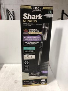 SHARK STRATOS PET PRO MODEL CORDLESS STICK VACUUM CLEANER RRP - £249: LOCATION - A1 FRONT