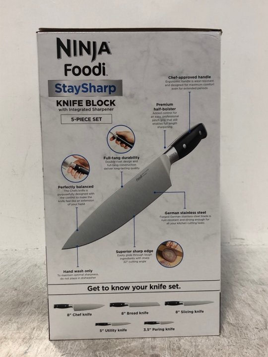 John Pye Auctions - NINJA FOODI STAY SHARP KNIFE BLOCK (18+ ID MAY BE  REQUIRED ON DELIVERY)