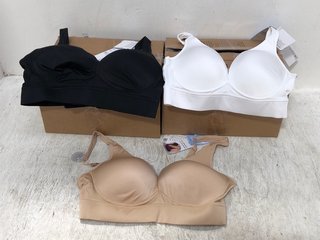 2 X BOXES OF JOCKEY WOMENS BRA PACKS IN NUDE AND WHITE IN VARIOUS SIZES: LOCATION - D9