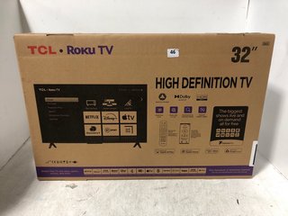TCL 32'' HIGH DEFINITION ROKU TELEVISION RRP - £139.99: LOCATION - A1*