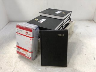 QTY OF ASSORTED NOTEBOOK AND 2024 DIARY'S: LOCATION - D16