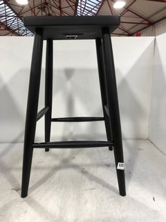 JOHN LEWIS AND PARTNERS WOODEN STOOL IN BLACK: LOCATION - D17