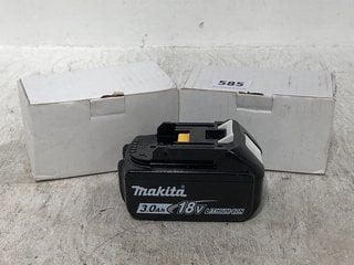 2 X MAKITA BL1830 18V LI - ION BATTERIES: LOCATION - C20