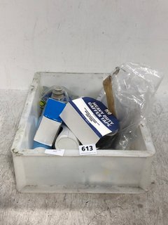 QTY OF ASSORTED ITEMS TO INCLUDE PALINTEST WATER TEST REAGENTS , NO NONSENSE HEAVY DUTY GAFFER TAPE ROLL: LOCATION - C19