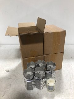 4 X BOXES OF STONEGLOW WHITE CASHMERE & PEAR FRAGRANCED CANDLES: LOCATION - C13