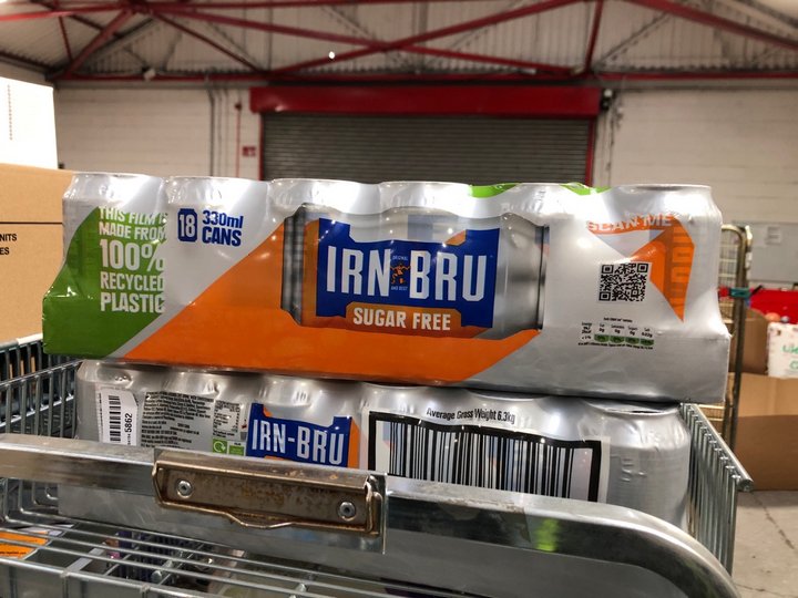 John Pye Auctions (COLLECTION ONLY) QTY OF IRN BRU SUGAR FREE CANNED