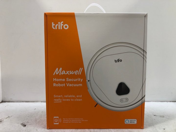 John Pye Auctions TRIFO MAXWELL HOME SECURITY ROBOT VACUUM IN WHITE