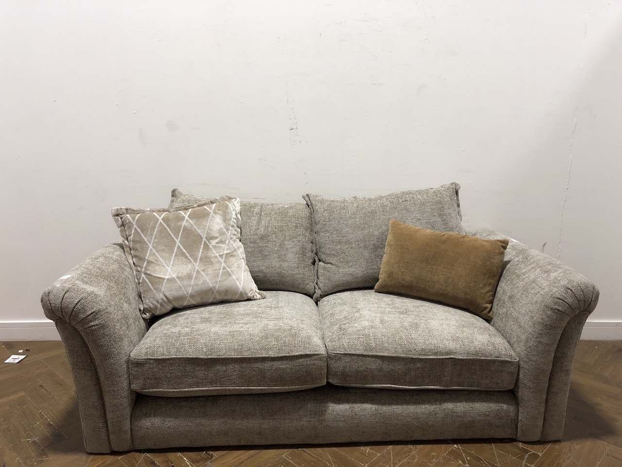 John Pye Auctions OAK FURNITURE LAND ASHBY 3 SEATER SOFA STONE