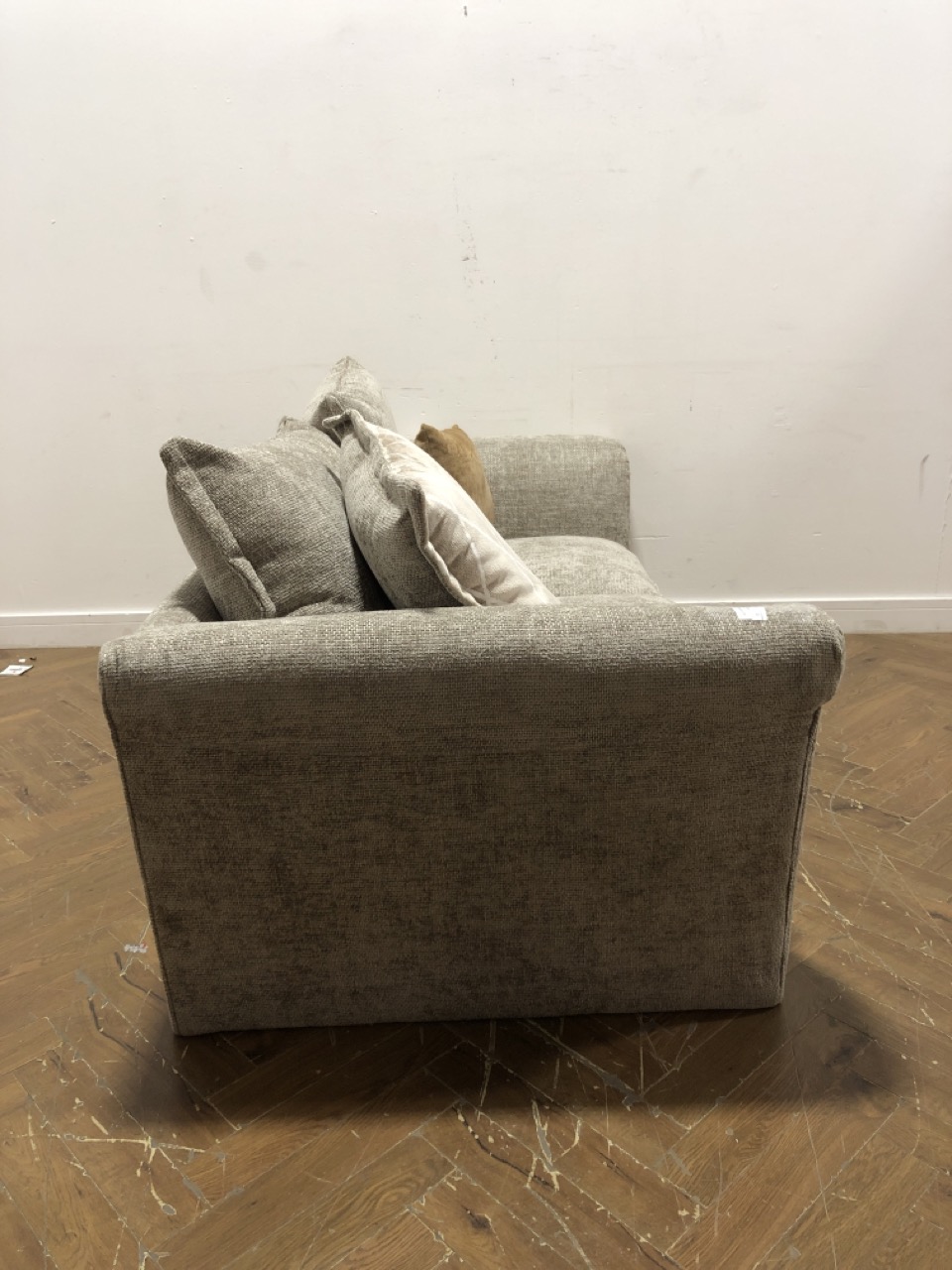 John Pye Auctions OAK FURNITURE LAND ASHBY 3 SEATER SOFA STONE