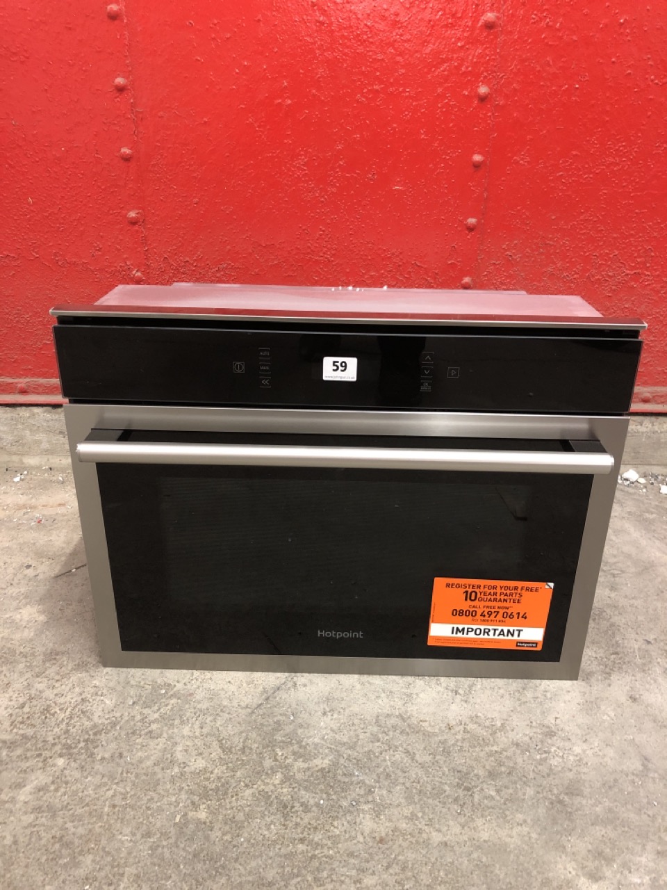 John Pye Auctions HOTPOINT BUILT IN MICROWAVE OVEN MODEL MP676IXH