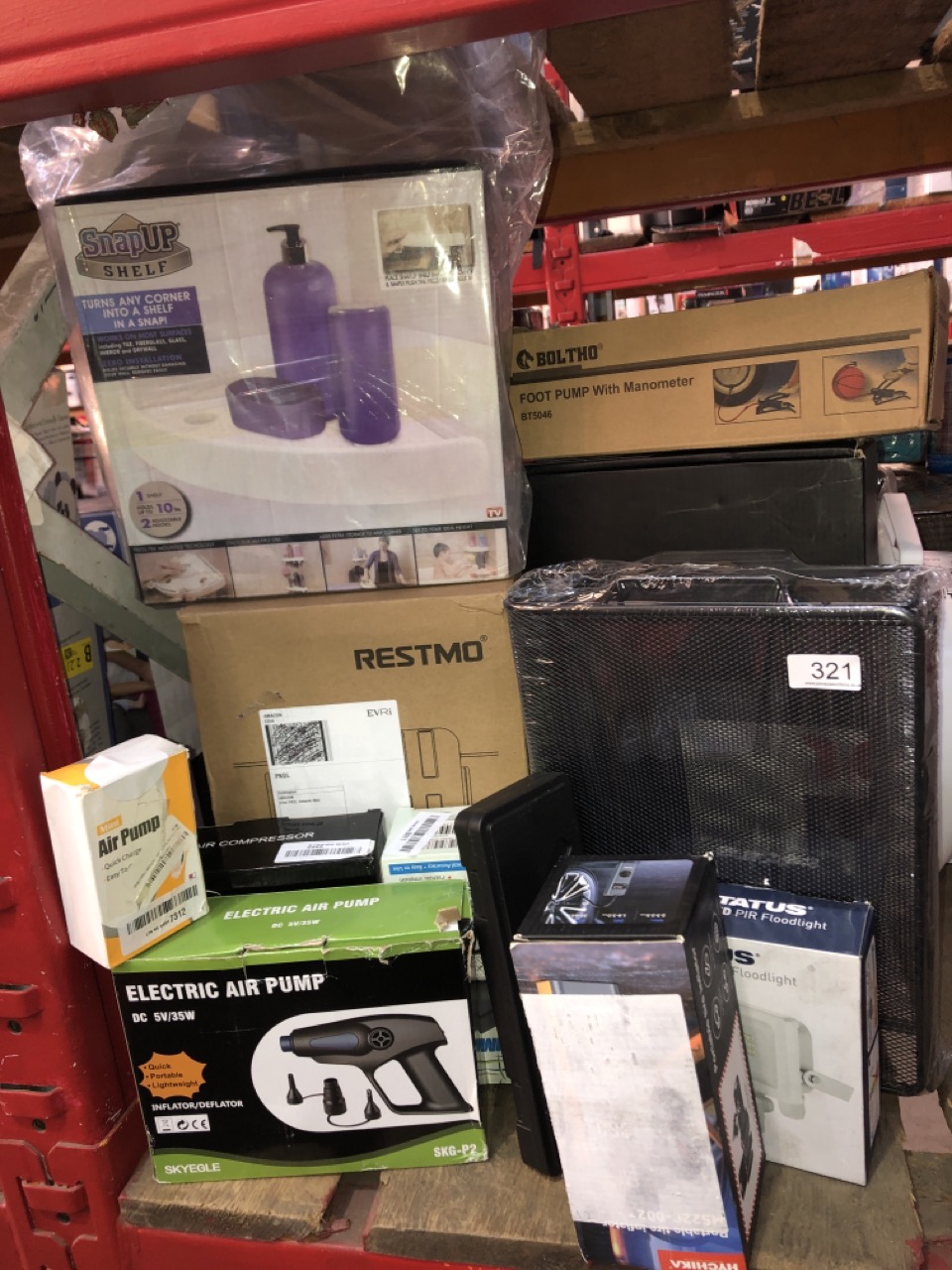 John Pye Auctions QTY OF ASSORTED ITEMS TO INCLUDE ELECTRIC AIR PUMP