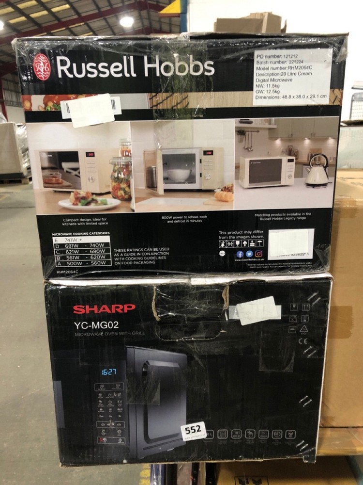 John Pye Auctions SHARP MICROWAVE OVEN WITH GRILL YCMG02 BLACK