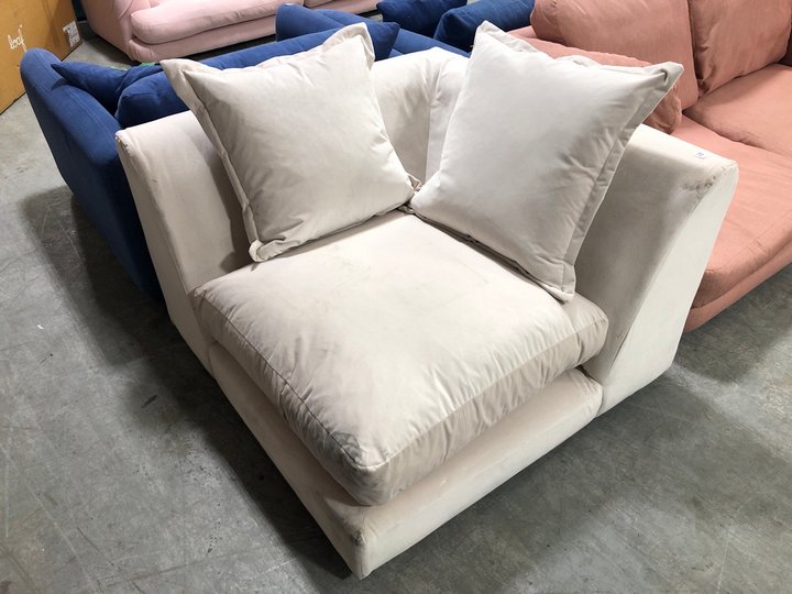 John Pye Auctions WODGE CORNER SOFA UNIT IN WARM DOUGH