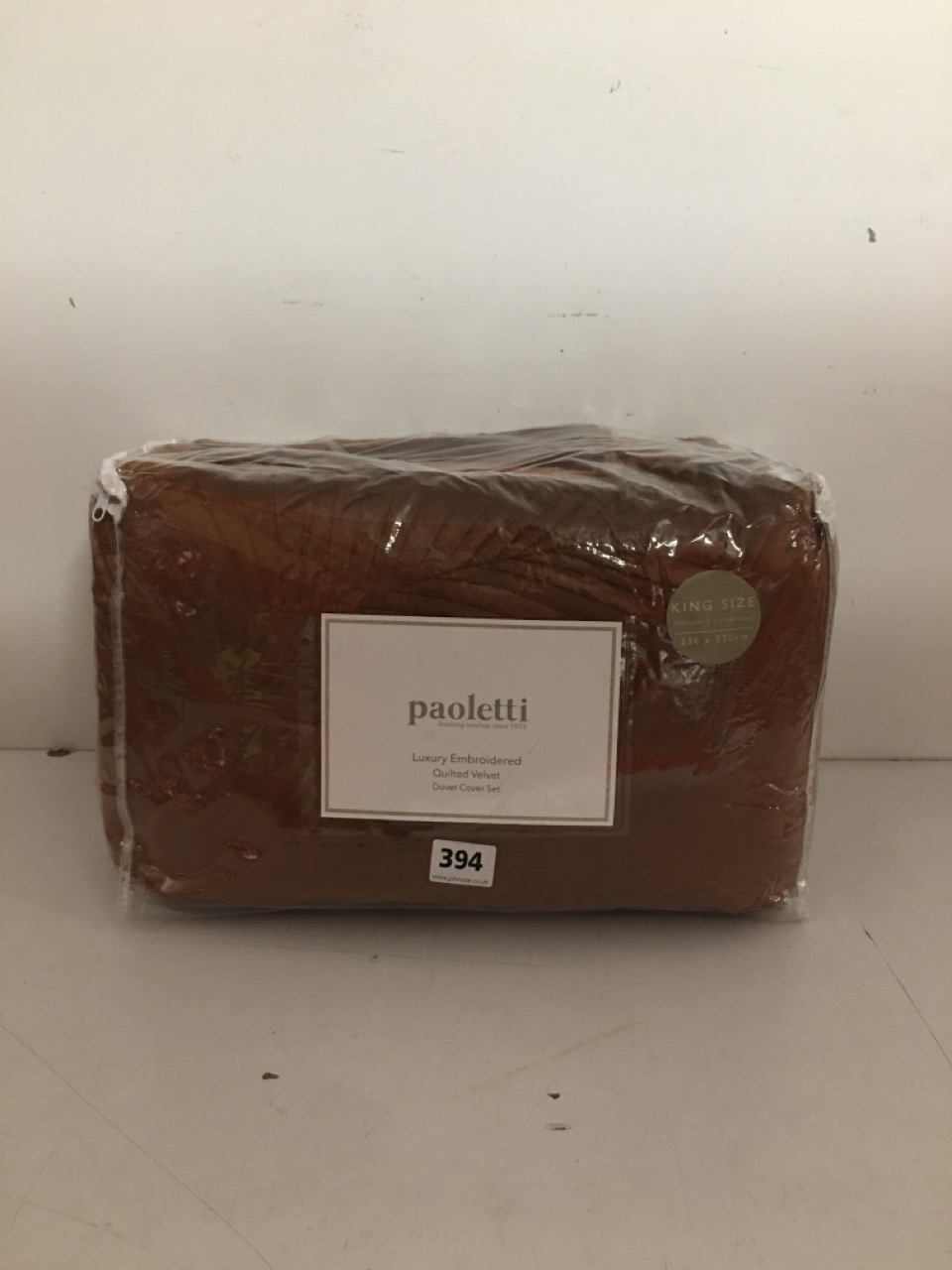 John Pye Auctions PAOLETTI LUXURY EMBROIDERED QUILTED VELVET DUVET