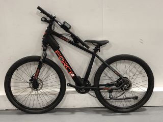 VITESSE FORCE E-MOUNTAIN BIKE IN BLACK/ORANGE RRP £1,200 - NO BATTERY, CHARGER OR PEDALS - VIEWING ADVISED