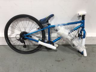 CUDA TRACE 24'' MOUNTAIN BIKE IN BLUE RRP £375 - ITEM INCOMPLETE - FRAME AND REAR WHEEL ONLY - VIEWING ADVISED