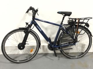 VITESSE MOTION ELECTRIC BIKE IN BLUE RRP £1000 - ITEM INCOMPLETE - NO BATTERY/CHARGER - VIEWING ADVISED