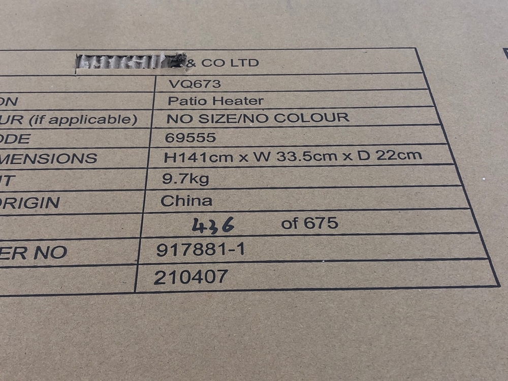 John Pye Auctions LA HACIENDA PATIO HEATER WITH SPEAKER (VQ673701