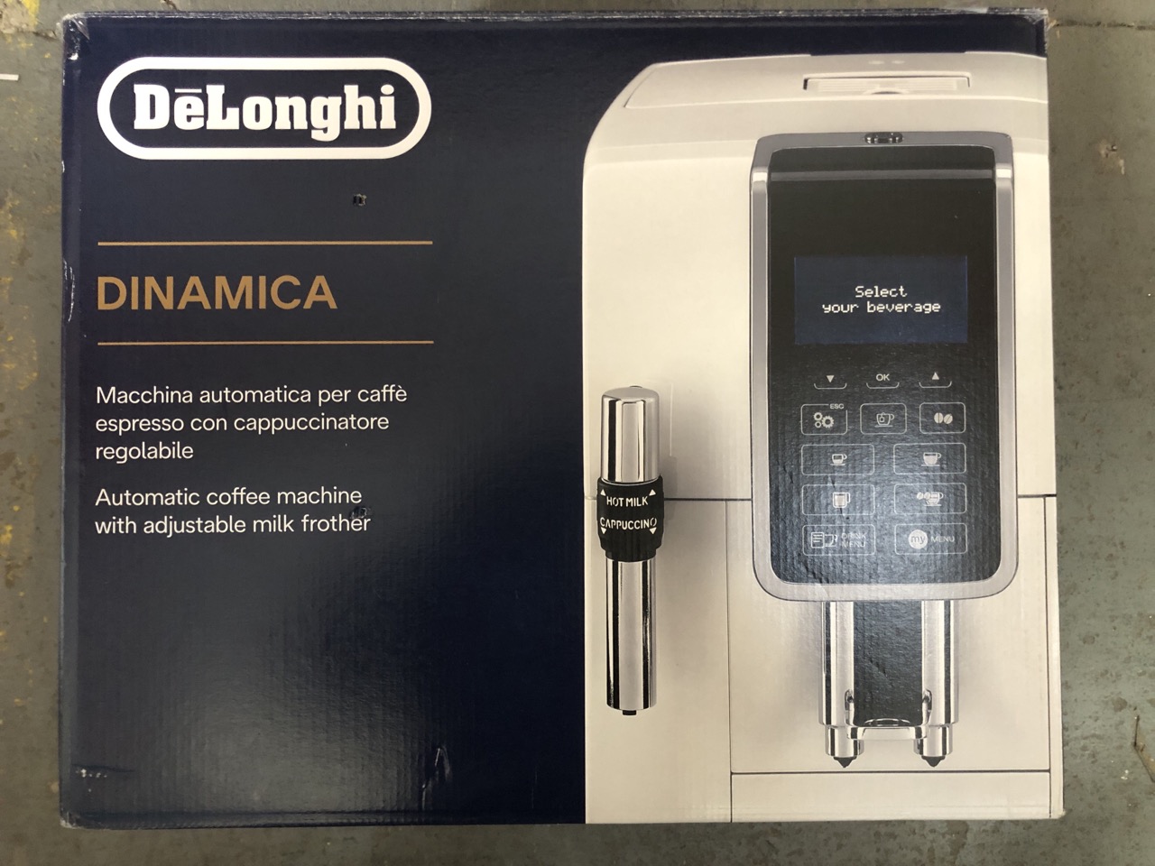 John Pye Auctions 1X DELONGHI DINAMICA COFFEE MACHINE WITH ADJUSTABLE