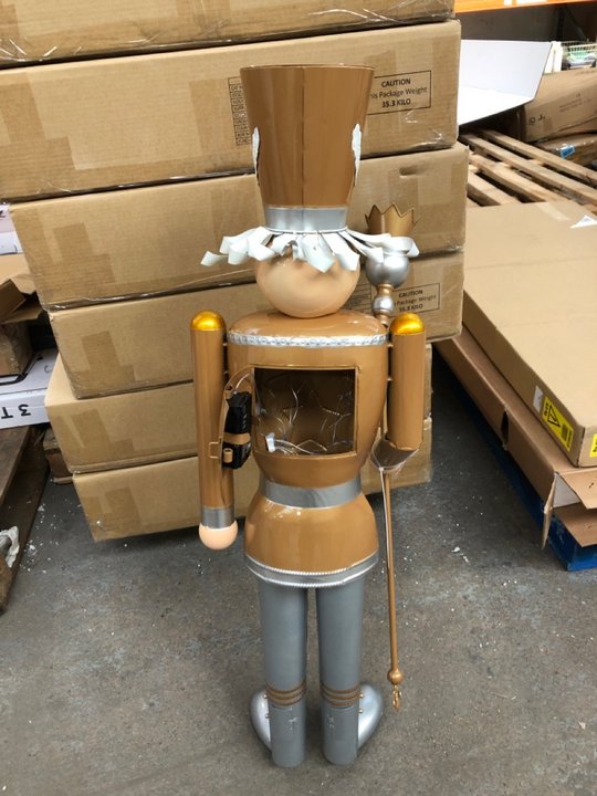 John Pye Auctions IN LIT GIANT NUTCRACKER CHRISTMAS DECORATION