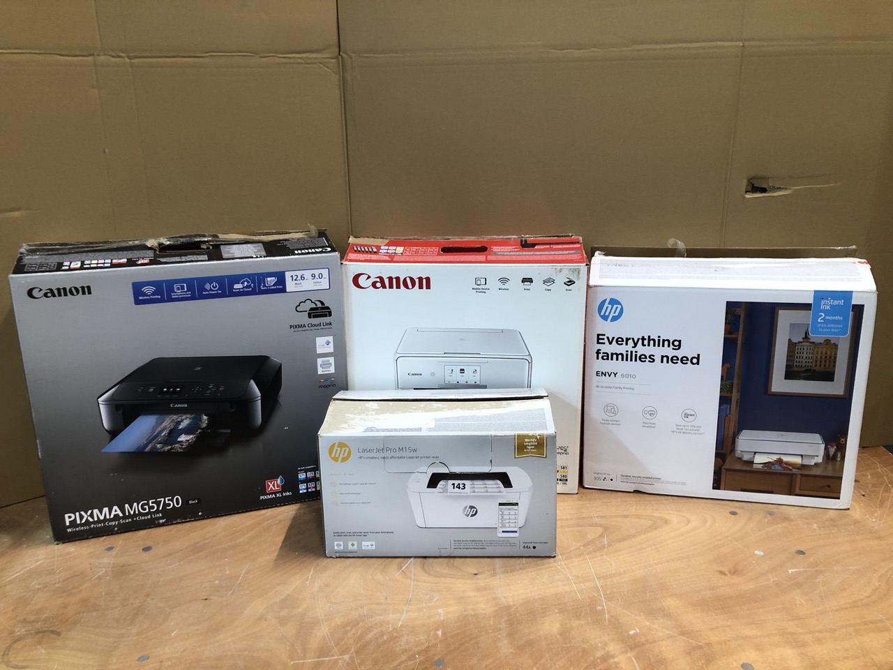 John Pye Auctions - 5 X PRINTERS INC HP DESKJET 3762 (COLLECTION OR  OPTIONAL DELIVERY AVAILABLE*)