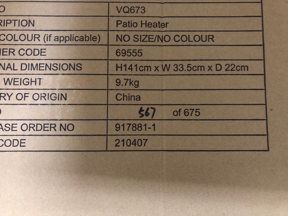 John Pye Auctions LA HACIENDA PATIO HEATER WITH SPEAKER (VQ673701