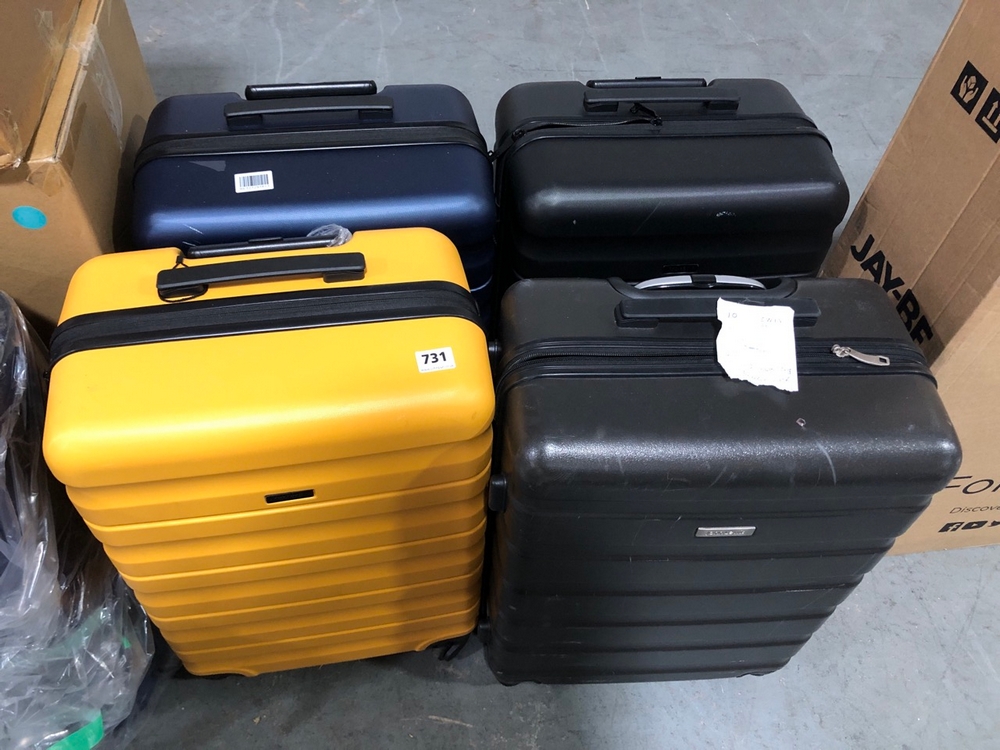 John Pye Auctions 4 X ASSORTED JOHN LEWIS TRAVEL CASES HARD SHELLS