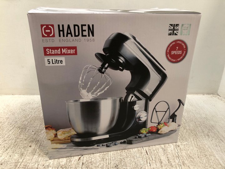 John Pye Auctions HADEN STAND MIXER 5 LITRE IN BLACK RRP £70.00 LOCATION G9