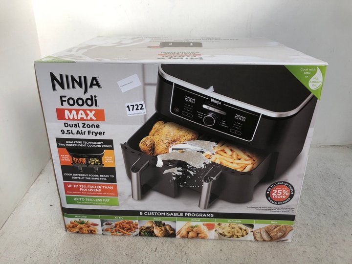 John Pye Auctions NINJA FOODI MAX DUAL ZONE 9.5L AIR FRYER RRP £250