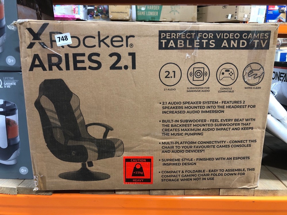 John Pye Auctions X ROCKER ARIES 2.1 GAMING CHAIR (DELIVERY ONLY)