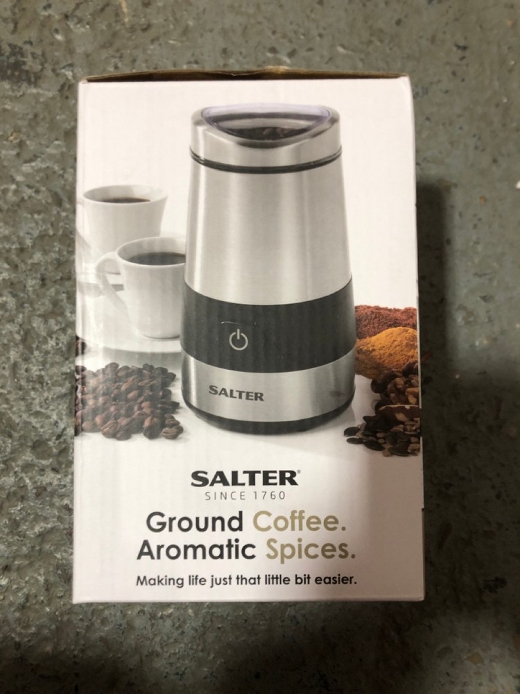 John Pye Auctions SALTER COFFEE AND SPICE GRINDER TO INCLUDE BURR