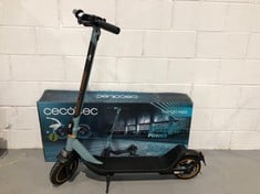 CECOTEC ELECTRIC SCOOTER BONGO M20 SERIES. 500 W, RANGE UP TO 20 KM, DUAL BRAKING SYSTEM, HIGH PRECISION BRAKE DISC AND E-ABS WITH REGENERATIVE BRAKING, APPROVED WITHOUT CHARGER.
