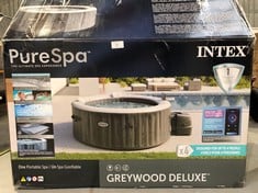 INTEX 28440EX INFLATABLE SPA 4 PEOPLE GREYWOOD DELUXE 795 LITRES.