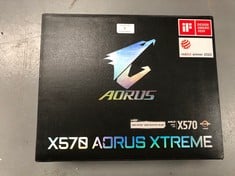 GIGABYTE X570 AORUS XTREME (AMD RYZEN 3000/X570/E-ATX/PCIE4.0/DDR4/AQANTIA 10GBE LAN/RGB FUSION 2.0/FINS-ARRAY HEATSINK/3XM.2 THERMAL GUARD/USB3.1/GAMING MOTHERBOARD).