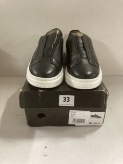 PAIR OF BARBOUR INTERNATIONAL TRAINERS IN BLACK - SIZE UK 8